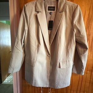 Eloquii Greenish gray Blazer